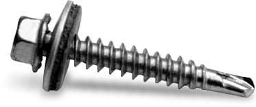 Self-tapping metal screw 6x25, Selbstbohrende Sechskantblechschraube mit Dichtscheibe&nbsp;6x25