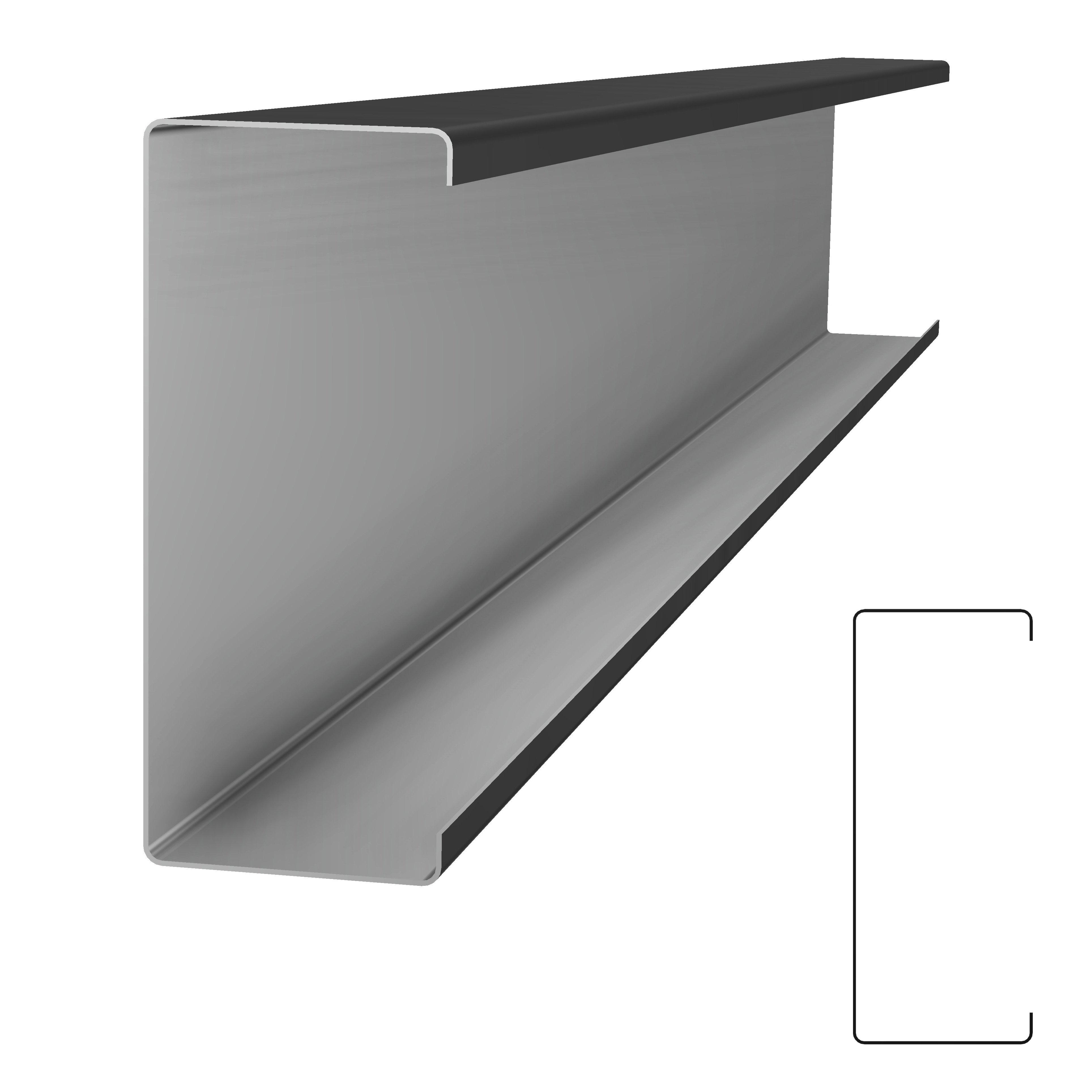 91740-00, RAIL 40 Abdeckung - 300 mm schwarz, RAIL Schienenabdeckungen aus beschichtetem Aluminium