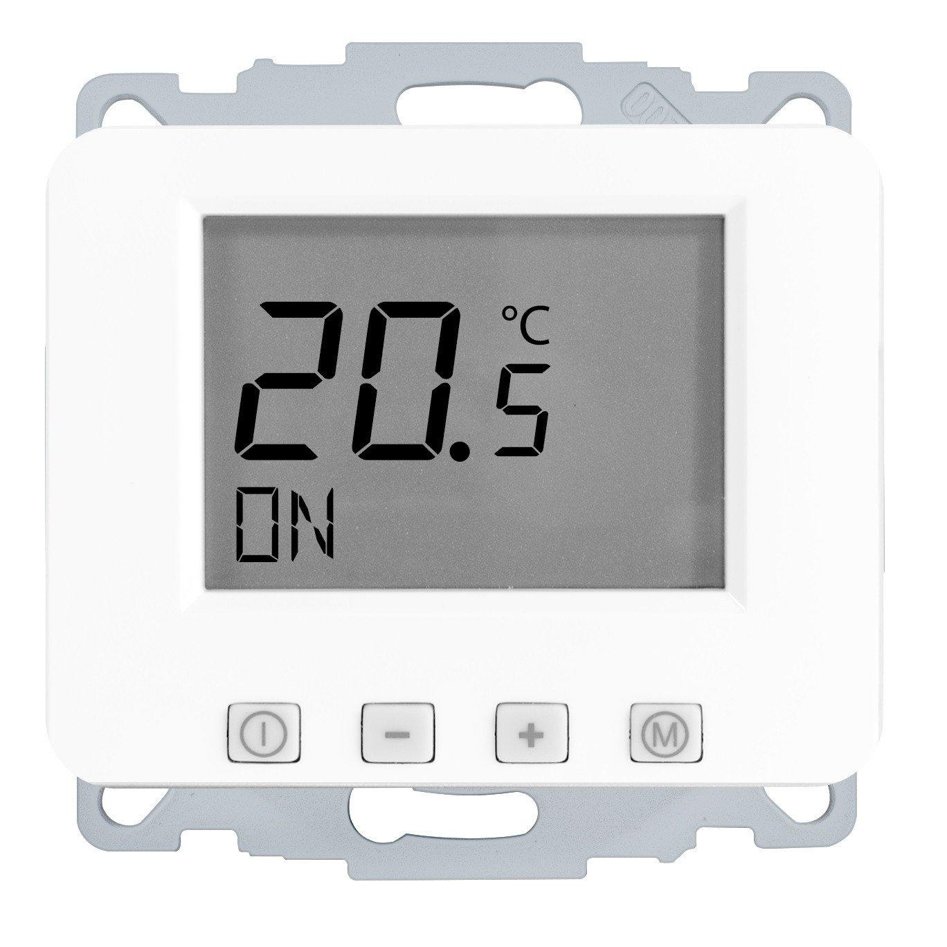 ERD-81(sg), Thermostat UP studioweiß glanz BJ alpha 230V Display ohne Uhr