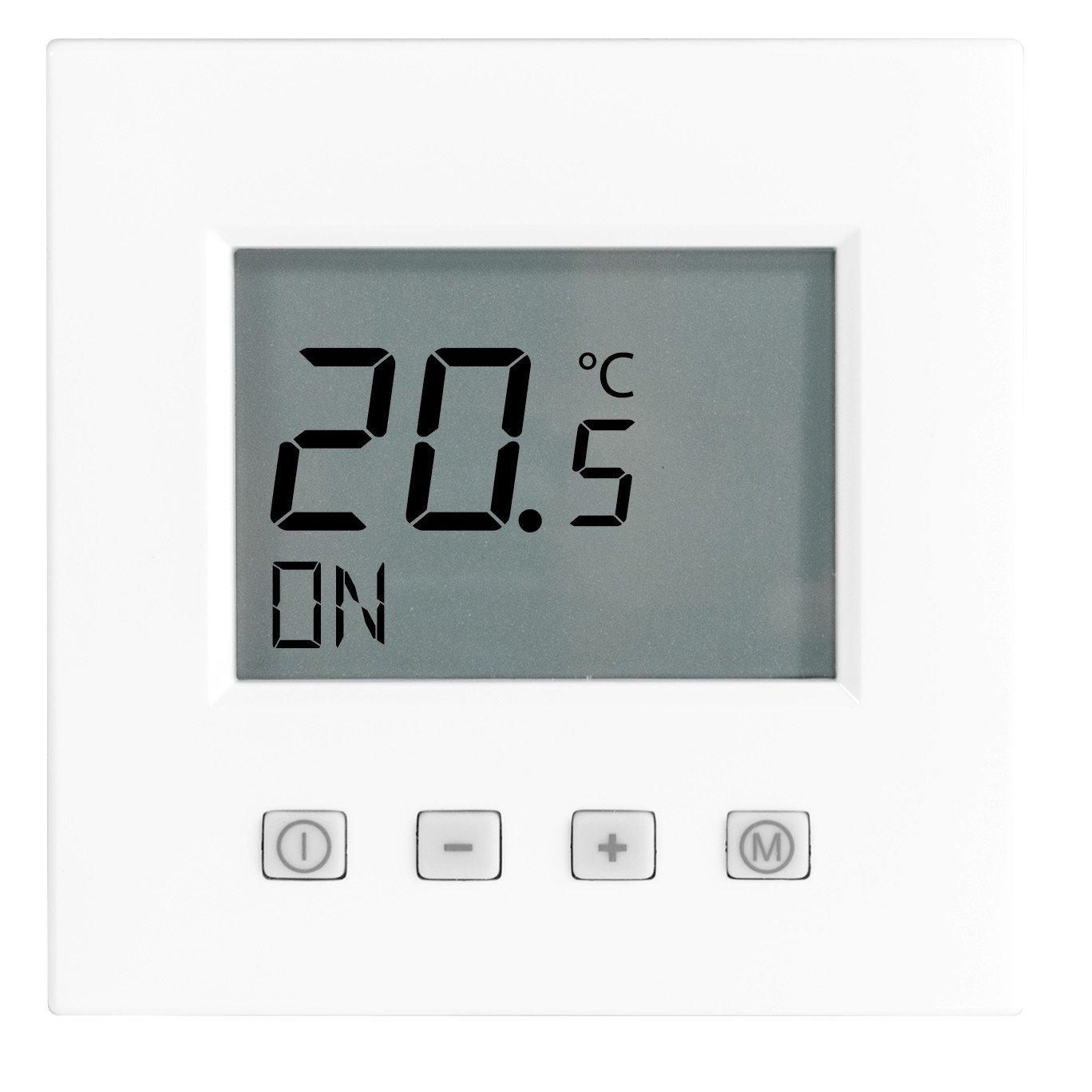 ERD-70(rg), Thermostat UP reinweiß glanz Jung LS 230V Display ohne Uhr