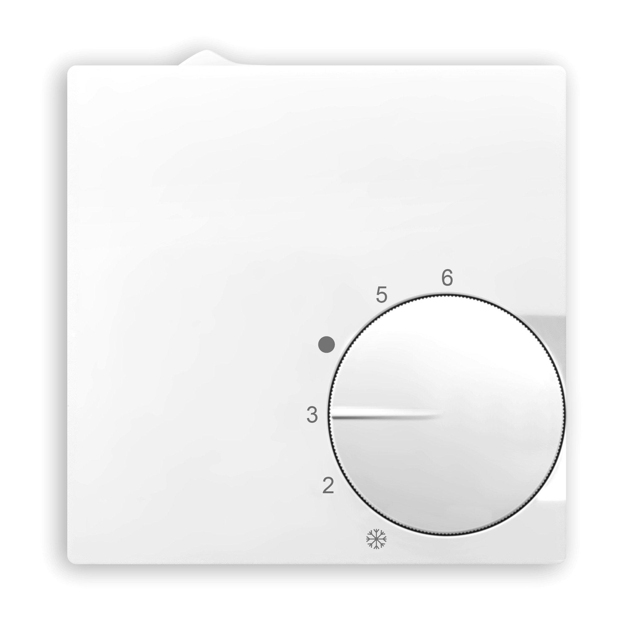 RTR-A23f, Thermostat AP extra flach reinweiß glanz 230V Umschalter HEIZEN/KÜHLEN