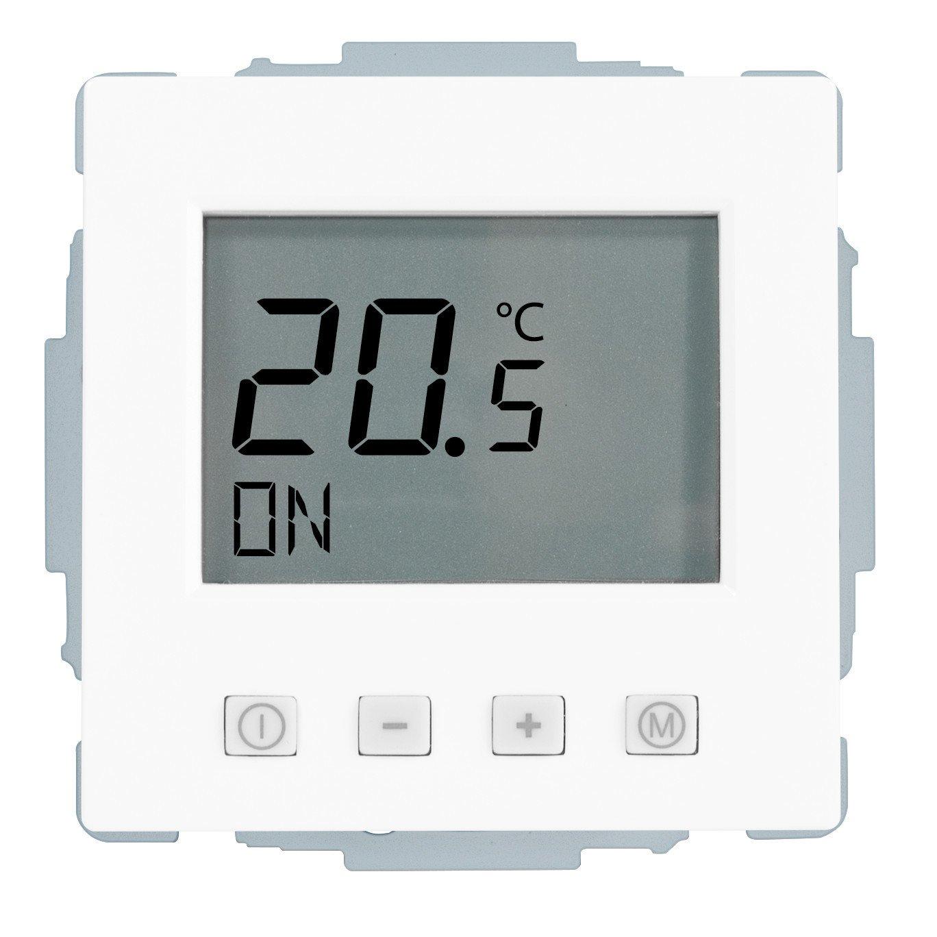 EFD-62(sg), Thermostat mit Fühler UP studioweiß glanz BJ future 230V ohne Uhr