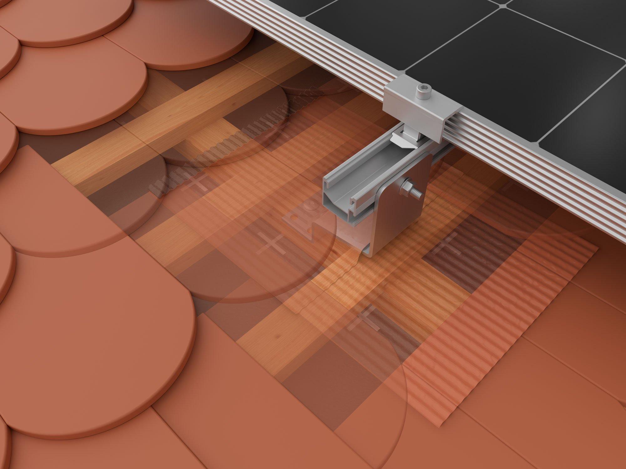 SingleHook FLA sheet metal red, SingleHook FLA Metallabdeckung, Rot