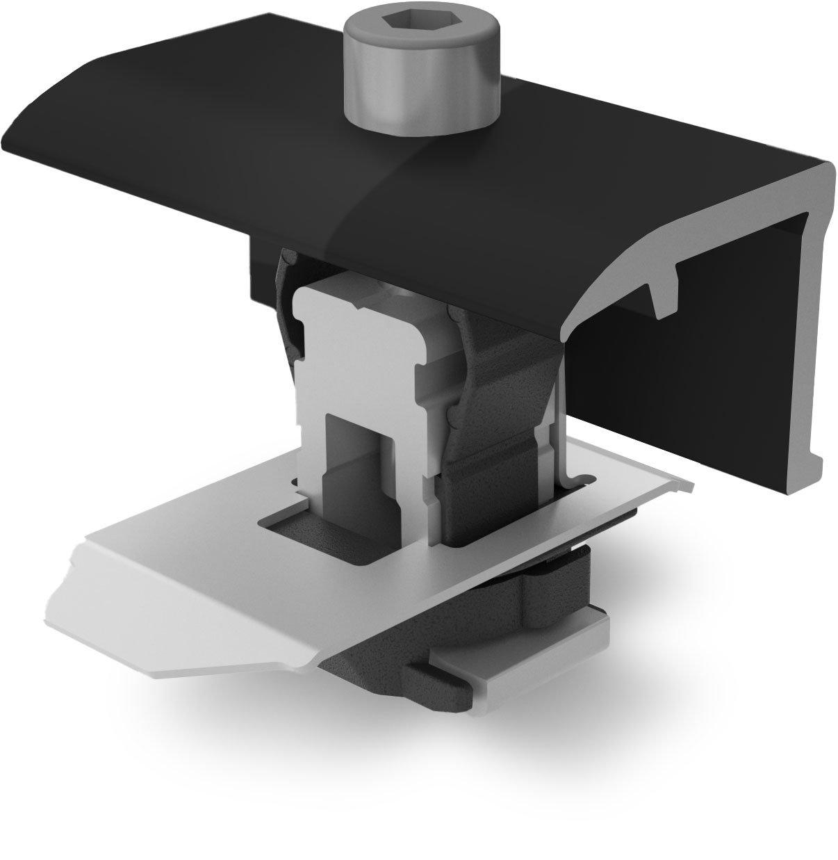 K2 Clamp EC 25-40, Black, K2 Endklemme 25-40 mm, Schwarz eloxiert