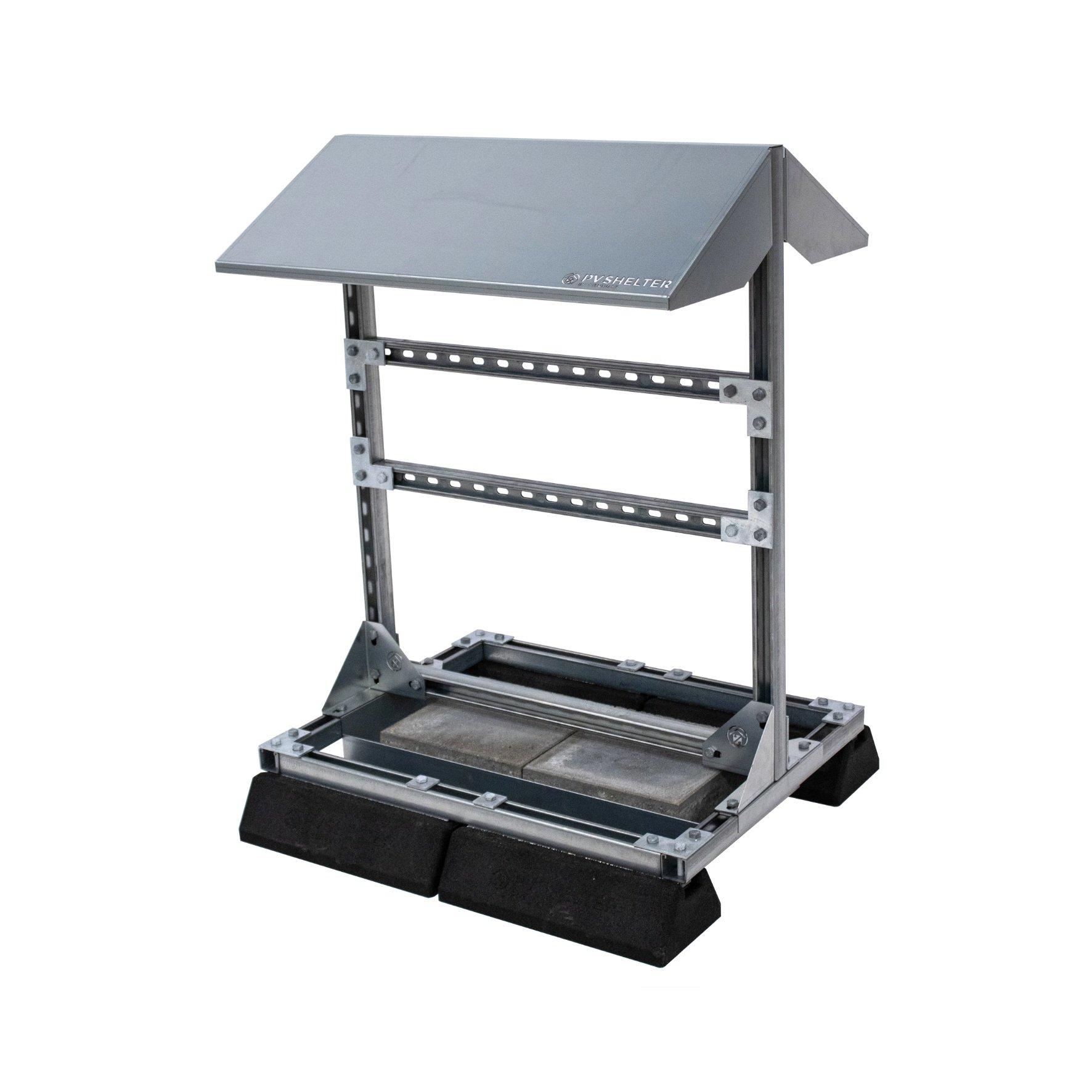 PVshelter B2B Type 150, Wechselrichtermontagerahmen für Back-to-Back-Installation von zwei Wechselrichtern