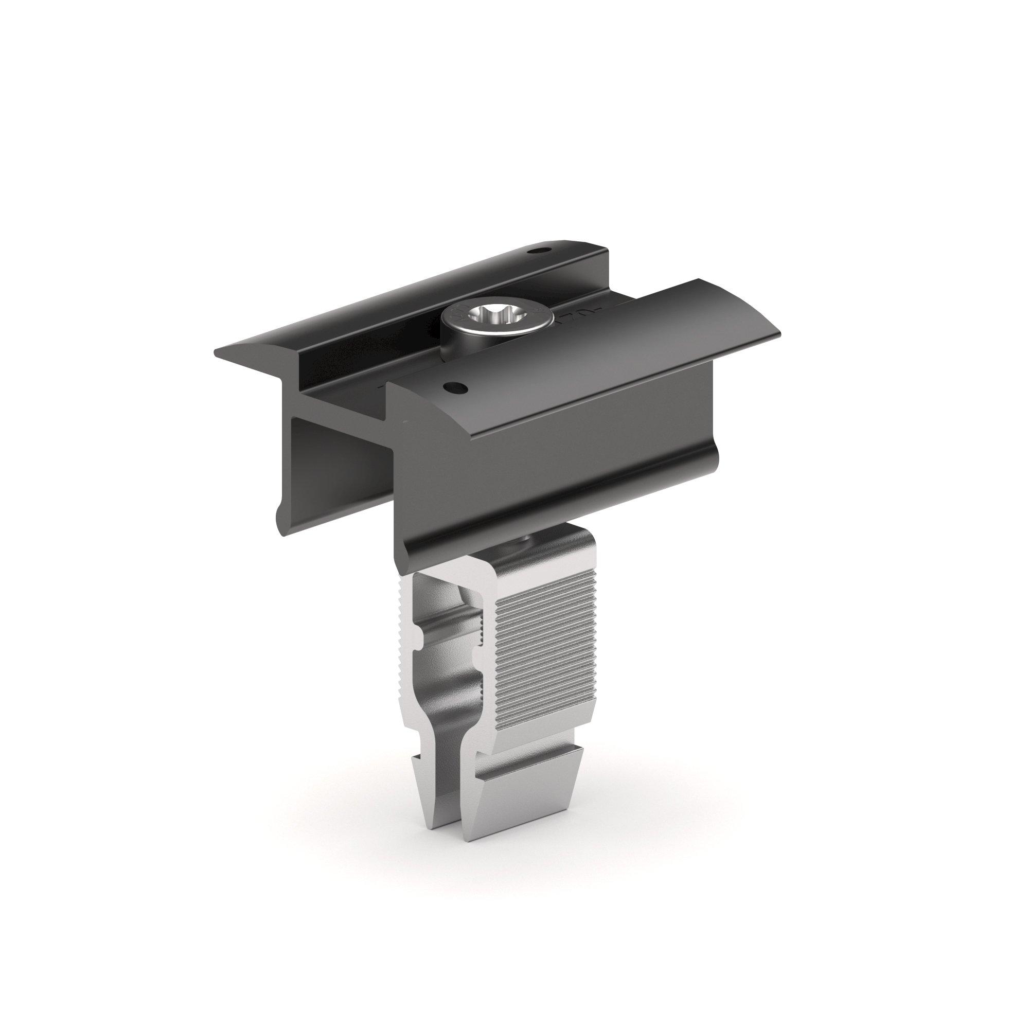 131121-921, Mittelklemme Classic wide schwarz