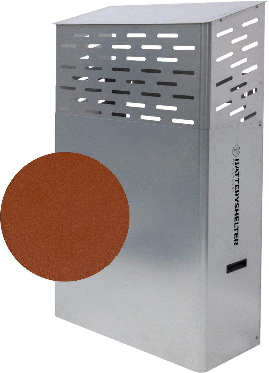 Batteryshelter RAL8004, Außengehäuse für Energiespeichersysteme in Kupferbraun