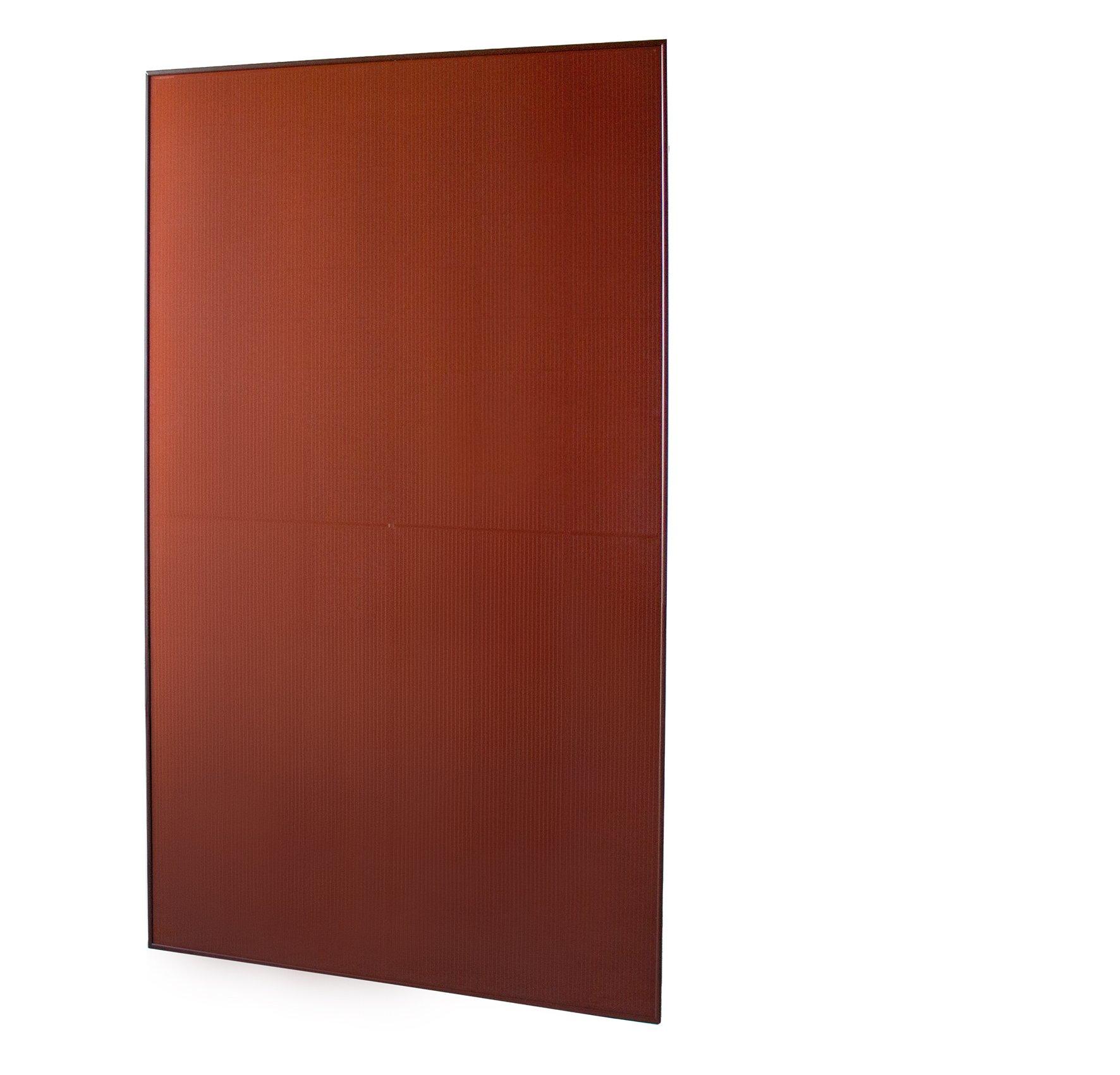 Mono S4 Halfcut Chroma Orange, Monokristallines Doppelglas-Photovoltaik-Modul 400W, rot-brauner Rahmen, bifaziale Halbzellen