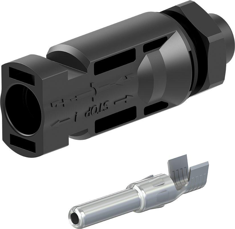 32.0079P0010-UR, MC4 plug panel receptacle