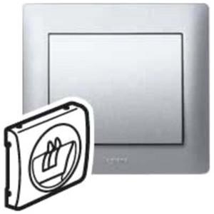 Abdeckung Hi-Fi Lautsprecher 1-fach Galea soft aluminium