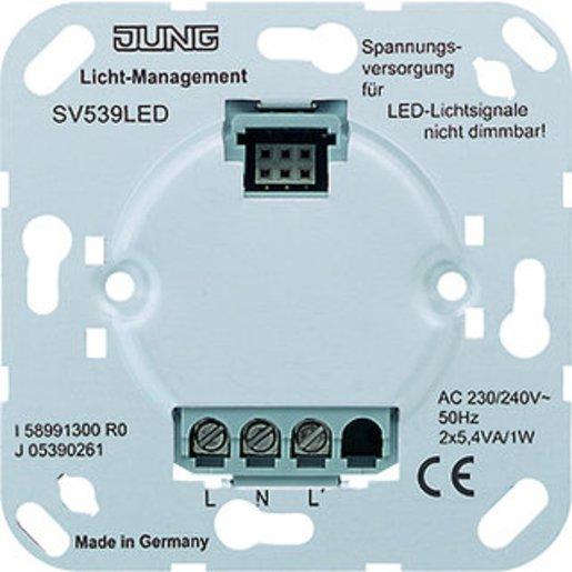 Spannungsversorgung AC 230 V ~ Anschlüsse L N L' für LED-Lichtsignal
