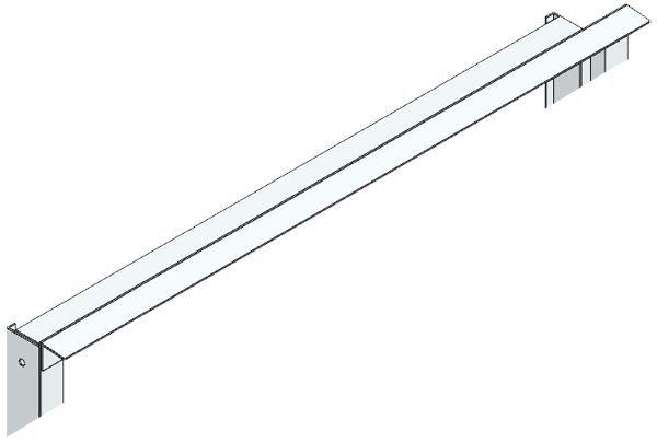 Regenleiste für UM-Türrahmen Breite C aus Aluminium