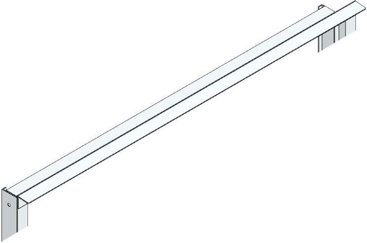 Regenleiste für UM-Türrahmen Breite D aus Aluminium
