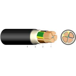 PVC Kupfer-Erdkabel E-YY-J 3x120SM+70SM Eca