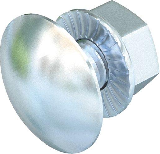 Flachrundschraube mit Kombimutter M6x20 St G