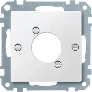 Zentralplatte für Audio-Steckverbinder XLR polarweiß
