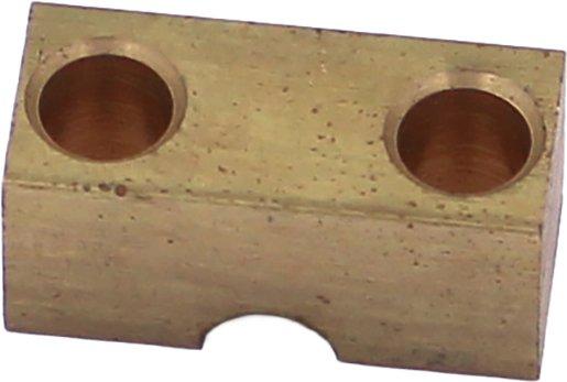 Zusatzklemme für Klemmschienen NL-SL in Messing blank