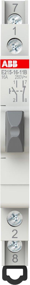 E215-16-11B Taster Grau 16A 1S+1Ö 250VAC