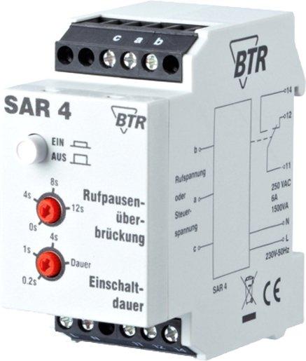 Starkstromanschalterelais für Hutschiene SAR 4