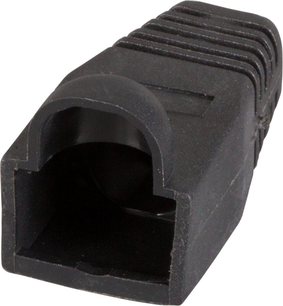 Knickschutztülle schwarz für 8polige Modular RJ Stecker