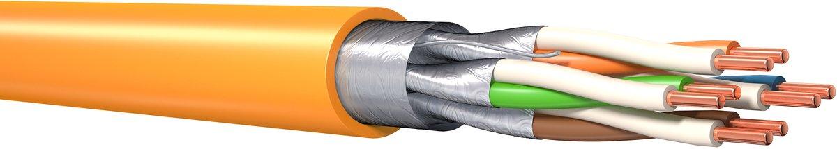 Datenkabel Kat6A F/FTP500/23 Orange 500 Meter