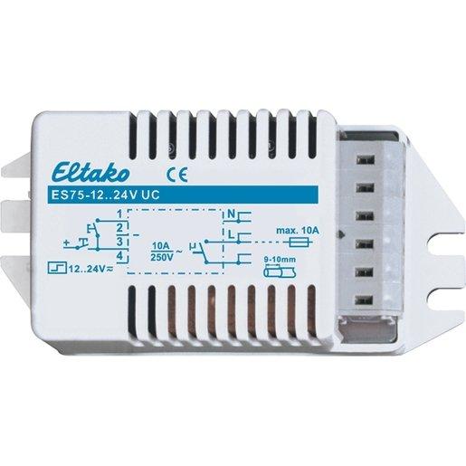 Stromstoßschalter für Leuchteneinbau ES75-12..24V UC 10A 250VAC