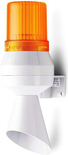 Kleinhupe mit Trichter und Blitzleuchte orange 230 V AC 50 Hz