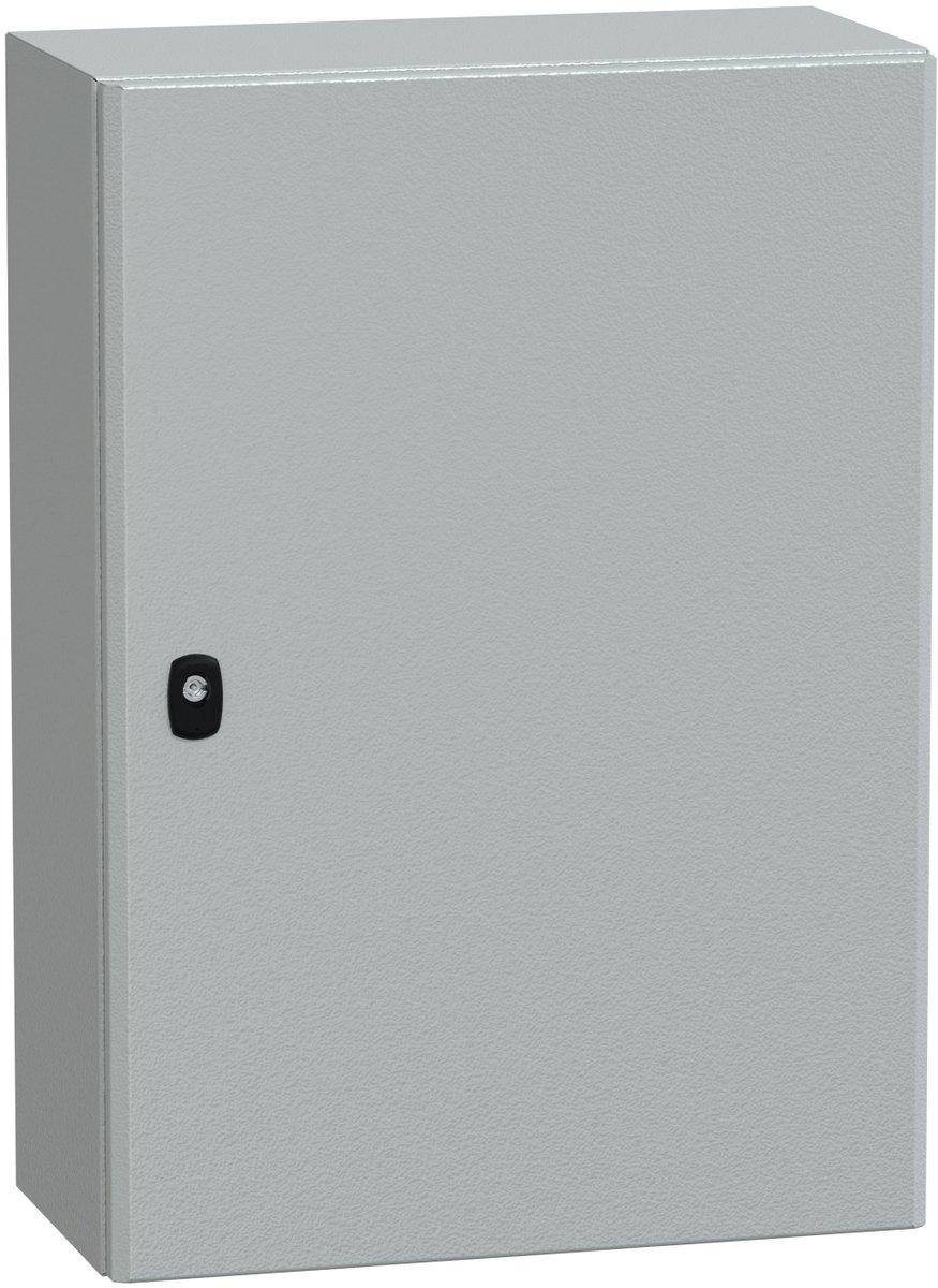 S3D Wandschrank Stahlblech mit Volltür mit Montageplatte H700 x B500 x T250 mm