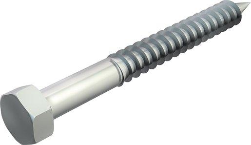 Sechskantholzschraube 8x80mm St G