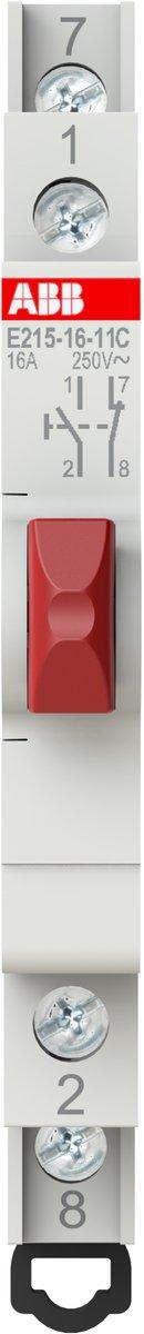 E215-16-11C Taster Rot 16A 1S+1Ö 250VAC