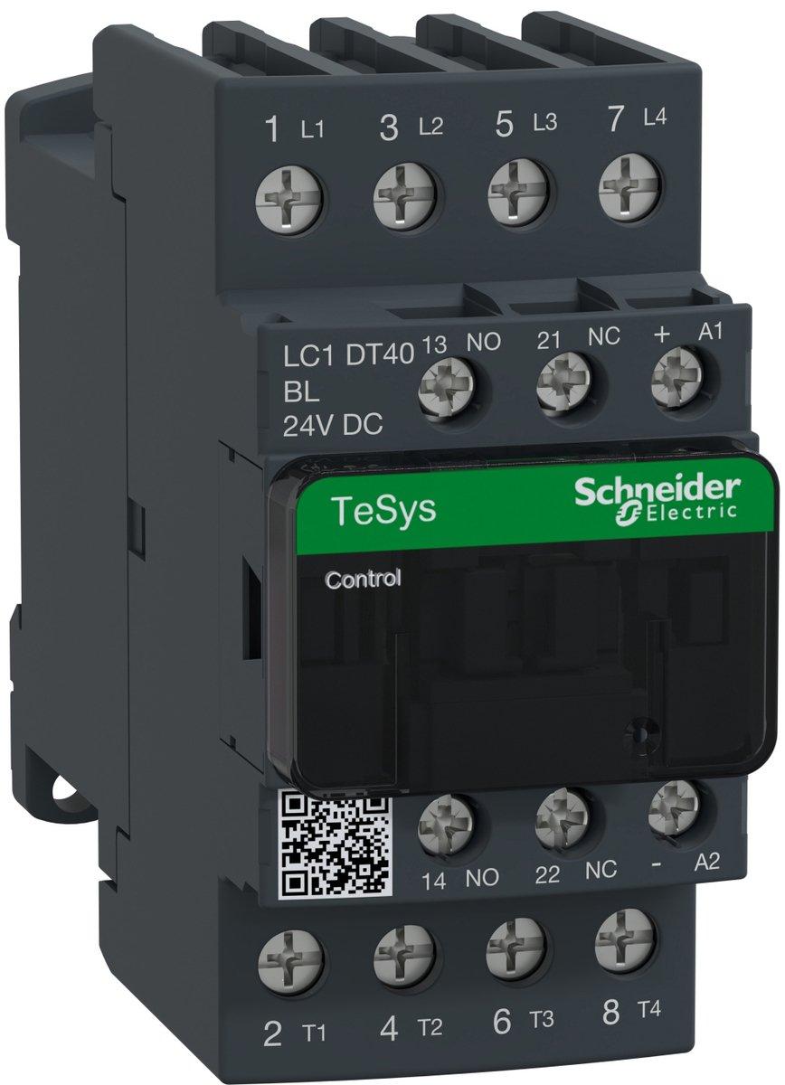 Leistungsschütz AC-schaltend 4P 40A-AC1 1S1O 24V DC LC1-DT40BL
