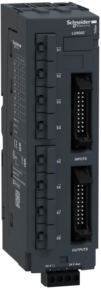 Verteilermodul f. 8 Motorabgänge TeSys U 8 RJ45 2 HE10 SPS-seitig 24 V DC