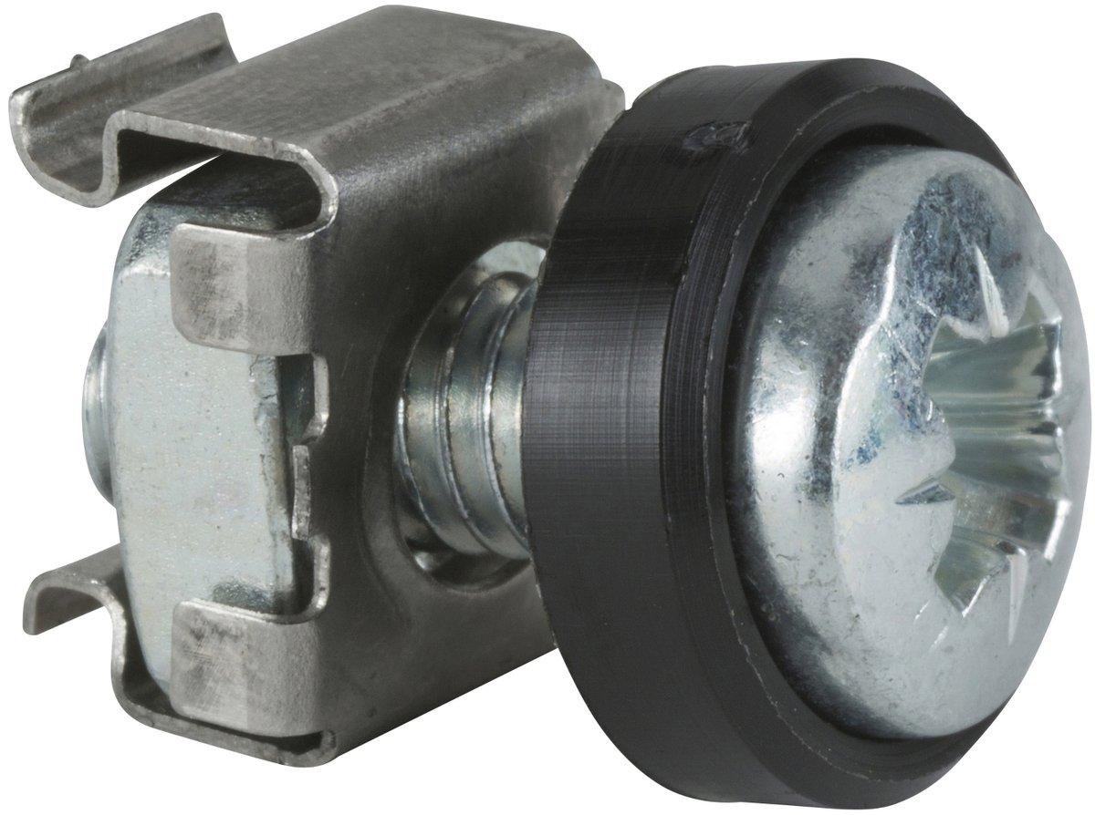 Actassi Schrauben M6 mit U-Scheiben und Käfigmuttern für 9,5 mm Vierkantlöcher