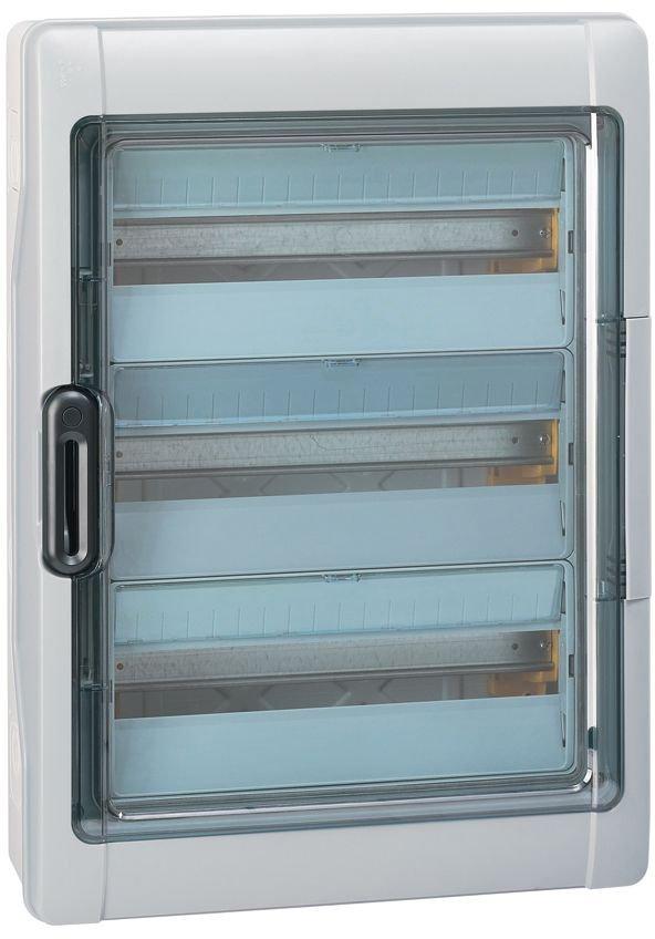 Feuchtraumverteiler Aufputz Plexo3 IP65-IK09 3-reihig 54 Module