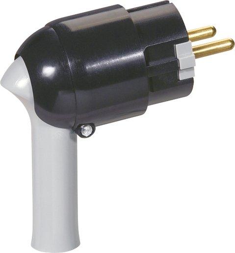 Stecker mit Schnellabzug schwarz/grau