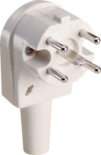 PERILEX-Winkelstecker 16A Duroplast weiß