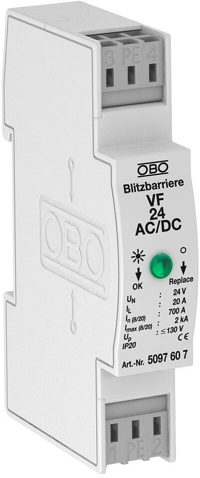 Blitzbarriere für AC und DC 24V AC