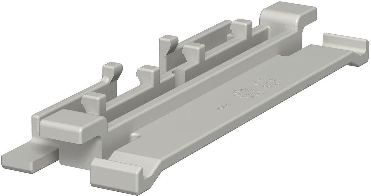 Oberteilklammer 110mm PVC steingrau RAL 7030