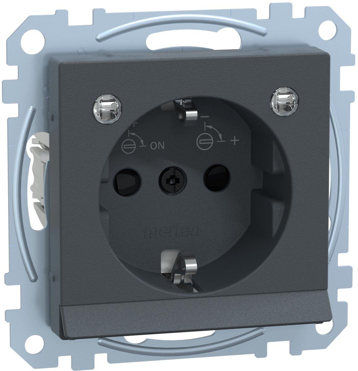 SCHUKO-Steckdose m. Lichtausl. u. LED-Bel.-Modul BRS StK ant