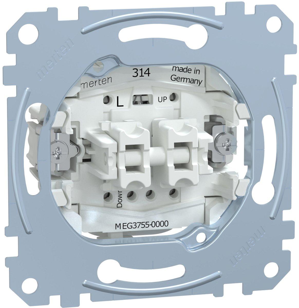 Rollladentaster-Einsatz 1-polig 10 A AC 250 V Steckklemmen
