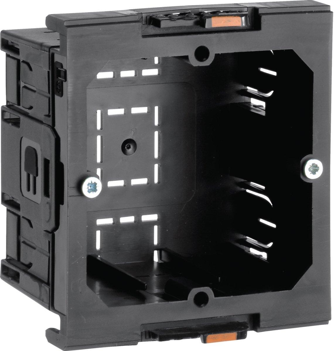 Geräteeinbaudose frontrastend Energie und Daten mit Standardgeräteeinbau schwarz