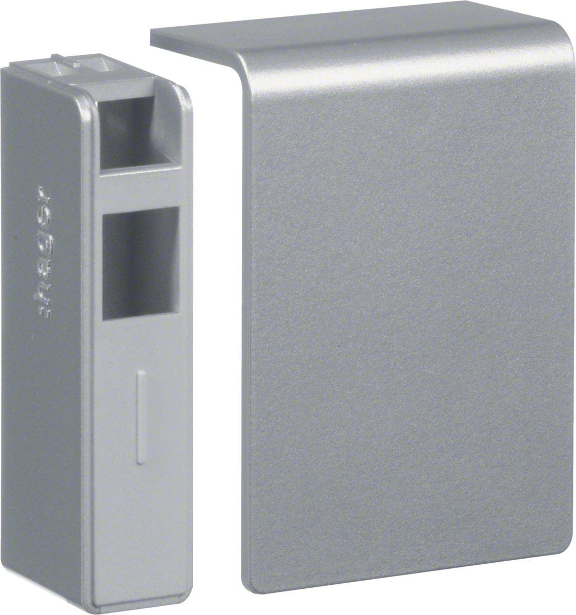 Endstück schnittkaschierend aus PC/ABS zu SL 20x55mm Dekor Aluminium