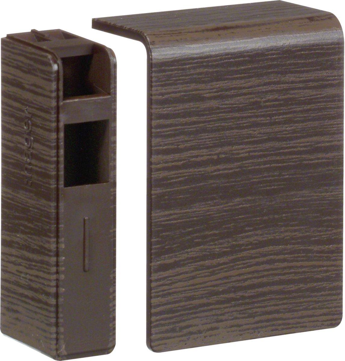 Endstück schnittkaschierend aus PC/ABS zu SL 20x55mm Dekor Sucupira