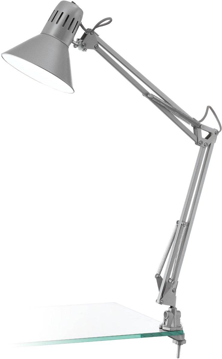 Tischleuchte-Klemmleuchte E27 1x60W silber FIRMO