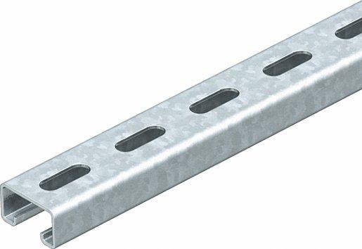 Profilschiene gelocht Schlitzweite 22 mm 2000x41x21mm St bandverzinkt