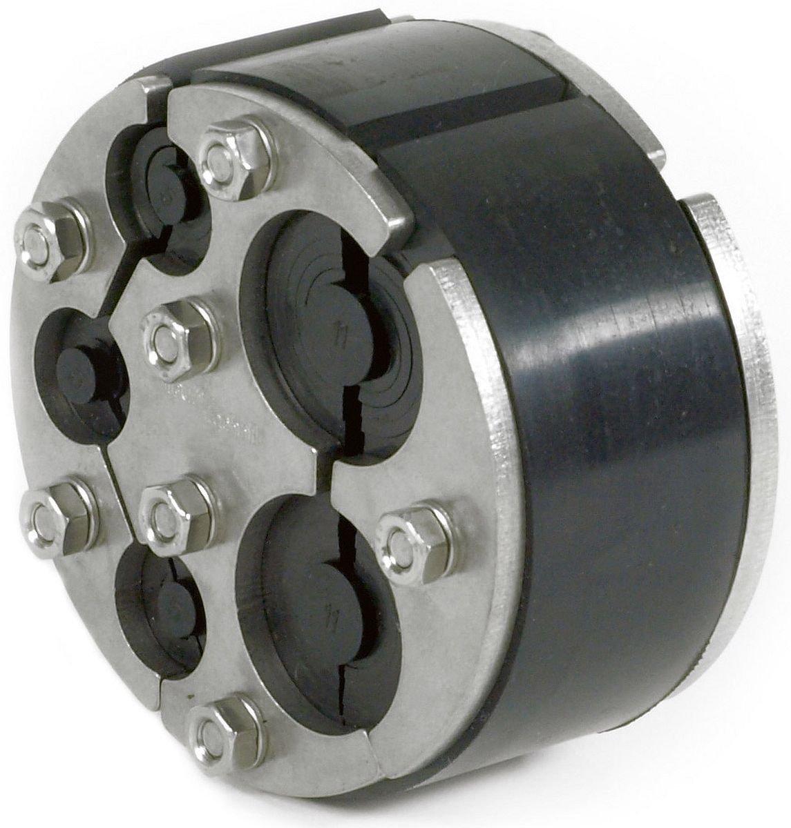 Ringraumdichtung für 2 Kabel Ø 8 - 30 mm und 3 Kabel Ø 4 - 16,5 mm