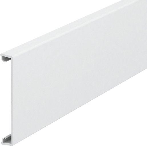 Oberteil glatt 80x2000mm PVC cremeweiß RAL 9001