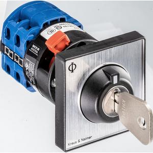 Ausschalter 1-polig Fronteinbau Schlüssel 0+1 abziehbar