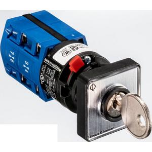 Umschalter 1-polig Front-Einbau Schlüssel 0 abziehbar