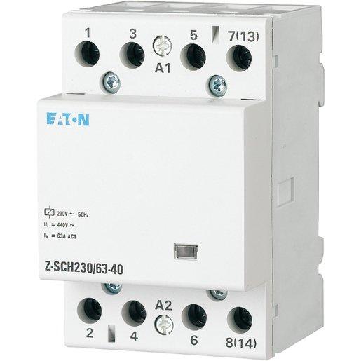 Installationsschütz 230V AC 63A 4S Z-SCH230/63-40